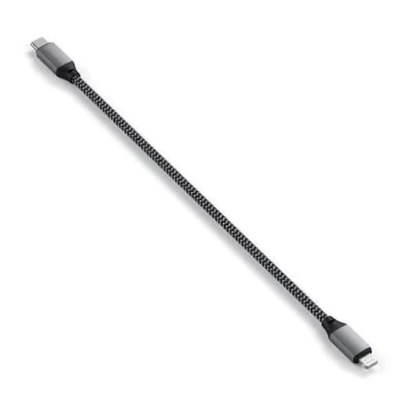 USB-C till Lightning-kabel - 25 cm, Grå