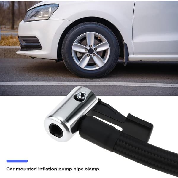 M6 däckpumpadapter för chuckklämma för bil, motorcykel, cykeldäckmunstycke, luftpumpanslutning (40 cm)