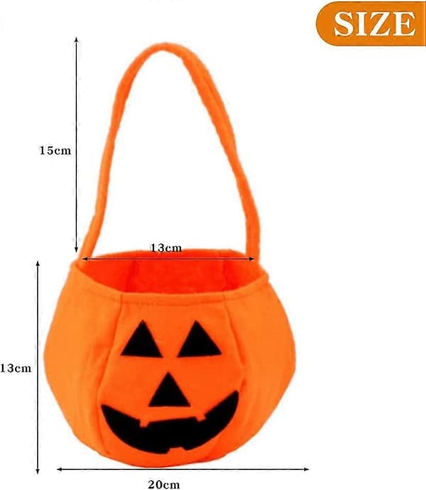 2025 Set med 6 Halloween Godisväskor - För Halloweenfestdekorationer