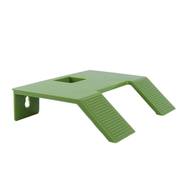Sköldpadds Plattform med Halkfri Yta, Enkel Installation, Plast, Sköldpaddsterrass, Ramp, Flytande Ö, Bred Solplats med Sugkopp för Akvarium Green L