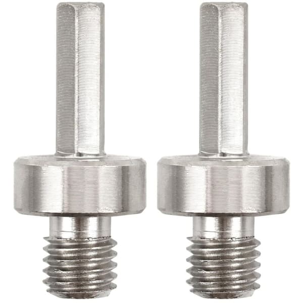 Diamantborebitadapter - 2 stk. M14 gevind til 3/8 sekskantet skaft diamant hulsavadapter til elektrisk håndboremaskine