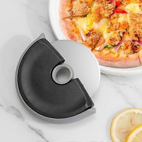 Pizza Kutter Hjul Skarp Blad med Beskyttelsesdeksel Lett å Rengjøre Oppvaskmaskin Sikker Ergonomisk Håndtering Pizza Hjul