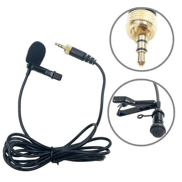 Støjreducerende mikrofon Bærbar 3,5 mm Lavalier Clip-on mikrofon til professionel optagelse Omnidirektionel pickup 3M