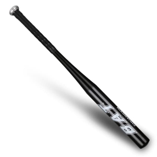 Baseballbat i fuld aluminiumslegering, sort Black