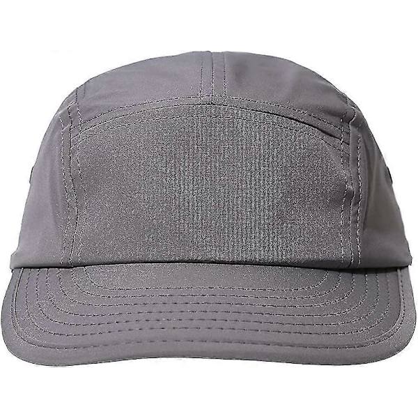 5 Panel Cap Mænd Kvinder Let Baseball Cap Hurtigtørrende Baseball Cap Flad Skygge Cap Gave