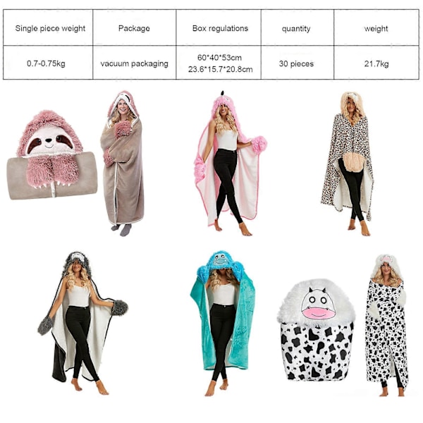 Ko Print Tæppe Blødt Ko Print Kastetæppe Fleece Tæppe Ko Mønster, 100% Nyt Khaki