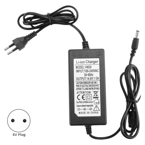 14.6V 3A LiFePO4 Litiumjärnfosfatbatteriladdare, EU-kontakt