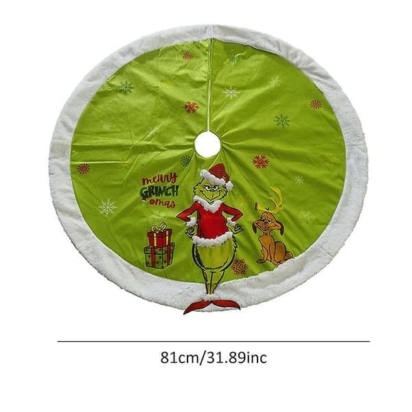 81 cm julgransmatta Grinchen julgolvmatta dekorationer