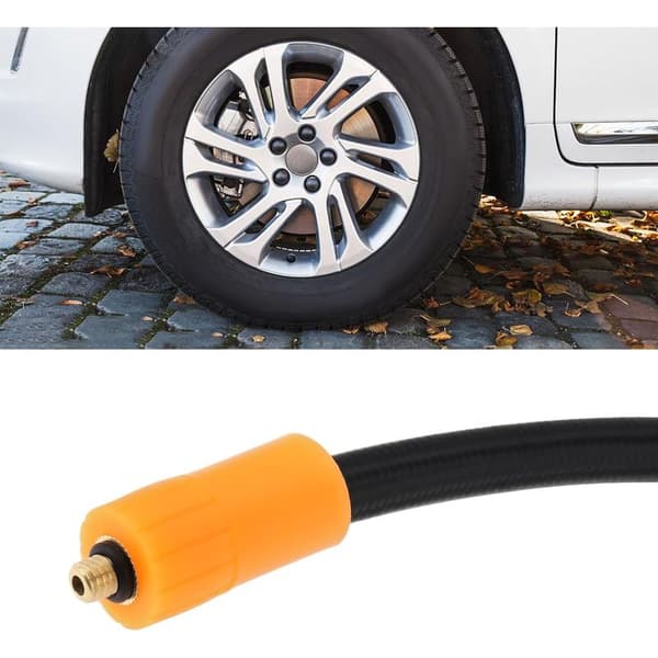 M6 däckpumpadapter för chuckklämma för bil, motorcykel, cykeldäckmunstycke, luftpumpanslutning (40 cm)