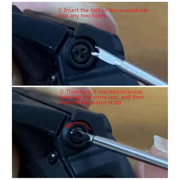 För Amazfit För T Rex Pro/för T Rex 2 Klockanslutningsskruvstång Adapter Pin Acce T Rex black