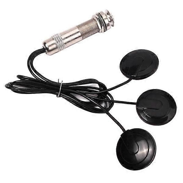 Gitar Pickup Piezo Kontakt Mikrofon Pickup 3 Transduser Pickup System For Akustisk 6.35mm