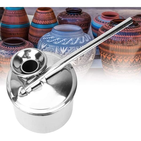 Färgspruta, Keramikfärgspruta Atomizer Keramikglasyrkanna Blåsta krukor Keramisk färgspruta Rostfritt stål Lerverktyg, 200ml