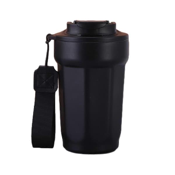 Resemugg för kaffe - Spillfri, kaffekopp i rostfritt stål med lock, vakuumförseglad bärbar termosmugg