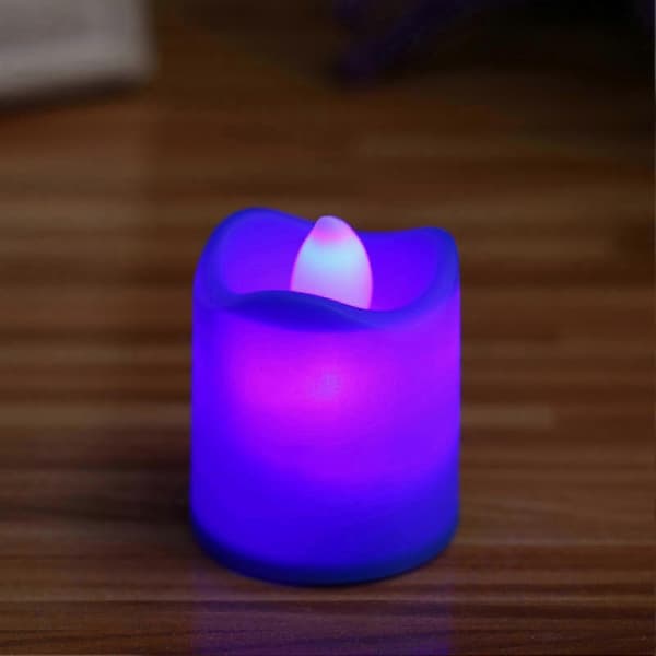 24 stk. LED-lys Flammeløse Duftfri Blødt Lys LED-tealys Batterilys Til Valentinsdag