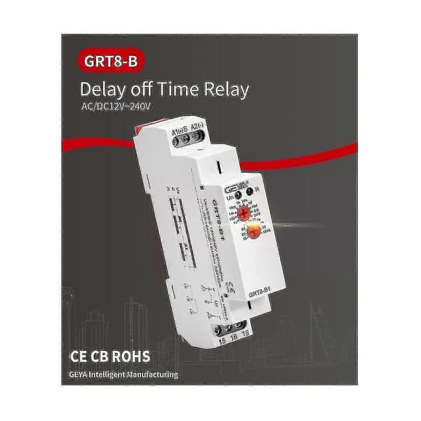 Grt8-b1 Fördröjningstimer Relä Timer Elektronisk Typ 16a, Grt8-b1 Ac230v-9-haoyi
