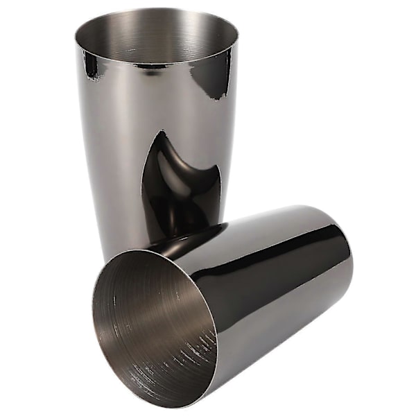 800/600 ml Sort 304 Rustfrit Stål Cocktail Shaker Sæt - Fest Bar Bartender Tilbehør