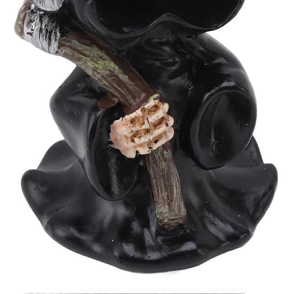 2025 Gotisk Grim Reaper Skulptur Resin Figur med Segl - Halloween Fest Dekoration