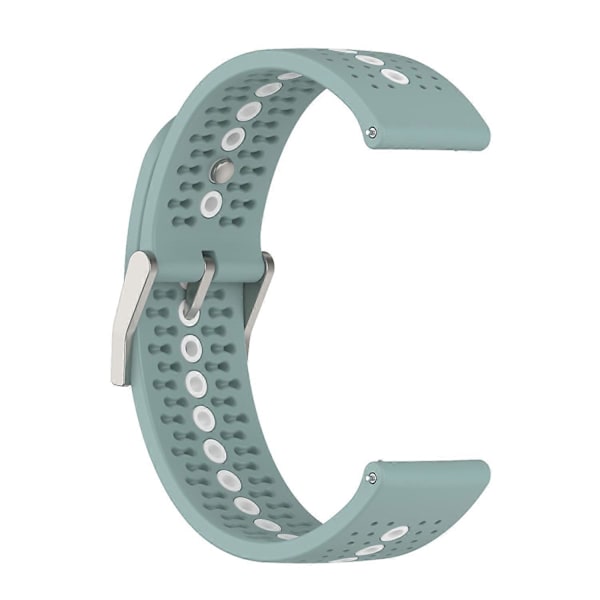 Farverig hul silikonerem til Suunto 9 Peak Rock Cyan White
