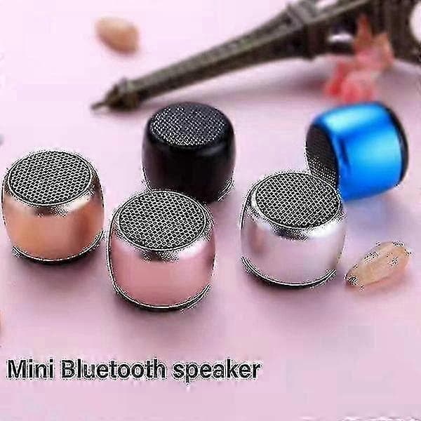Parbar Mini Bluetooth-högtalare Metallbas Bluetooth Subwoofer Bärbar Bluetooth-högtalare Trådlös högtalare - I lager red