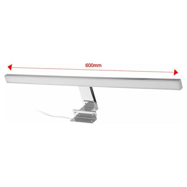 LED Badrumsspegellampa, Sminkspegelbelysning 6000K 8W, IP44, Vitt Ljus, 60cm