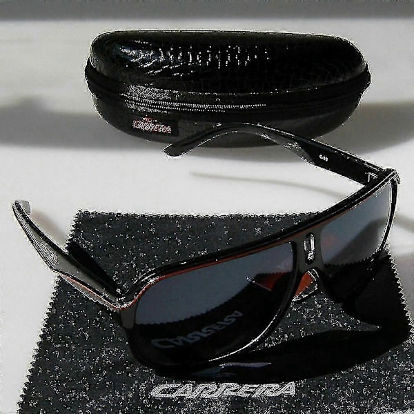 Solglasögon för män Mode Carrera Ruthenium Pilot Gradient Lins Glasögon+box Red Black