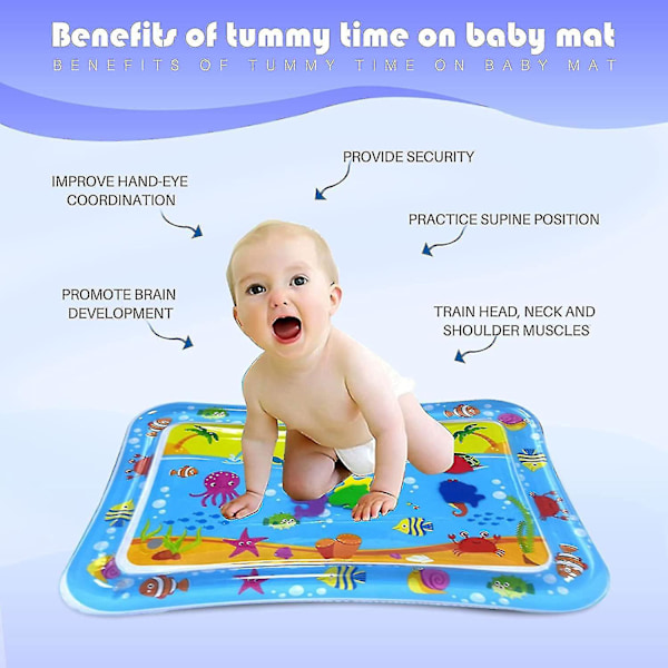 Baby Vattenmatta, Vattenlekmatta, BPA-fri, Babyleksak Lekmatta, Perfekt Vattenlekmatta För Baby Sensorisk Utveckling