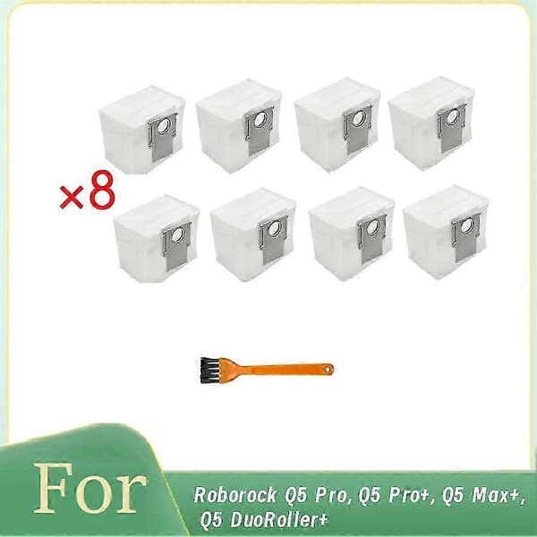 Til Roborock Q5 Pro, Q5 Pro+, Q5 Max+, Q5 DuoRoller+ Støvsugerposer Fejemaskine Tilbehør szrh21