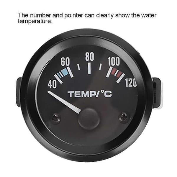 Bil vanntemperaturmåler Bil vannmåler trykkmåler vanntemperaturmåler 2 tommer 52 mm