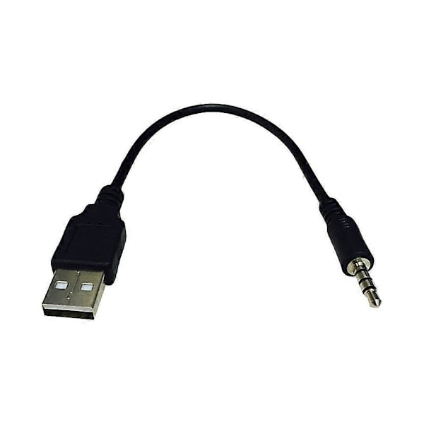 Fiauli 3,5 mm han til USB AUX Jack Audio Kabel Oplader Adapter Ledning til Bil MP3