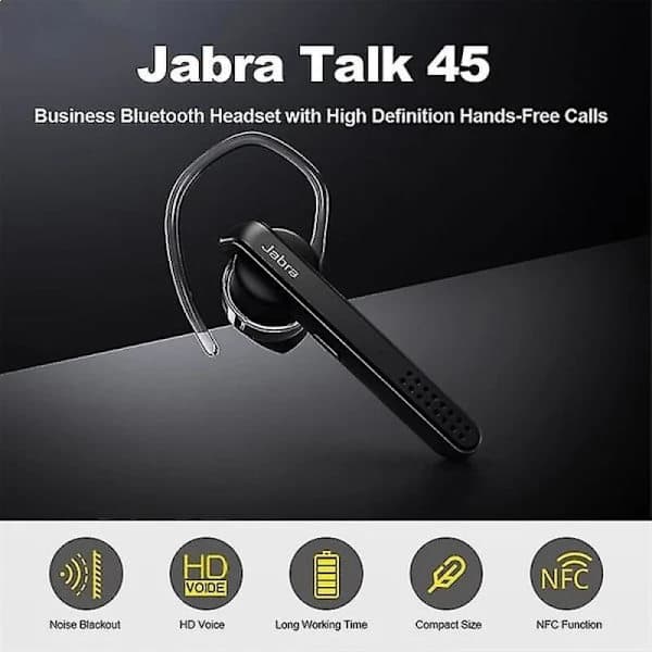 IC Original Stealth Talk 45 Bluetooth Handsfree -kuulokemikrofoni - Musta