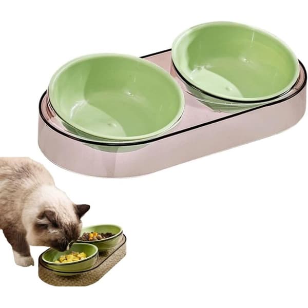 Sett med hunde- og katteskåler