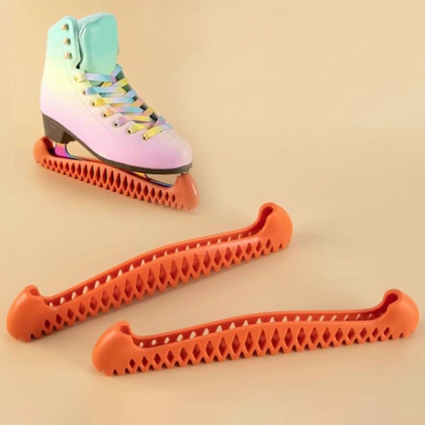Jääluistinten suojukset jääkiekkoluistimille ja taitoluistimille, sitruunankeltainen Orange for EU Size 34 to 40