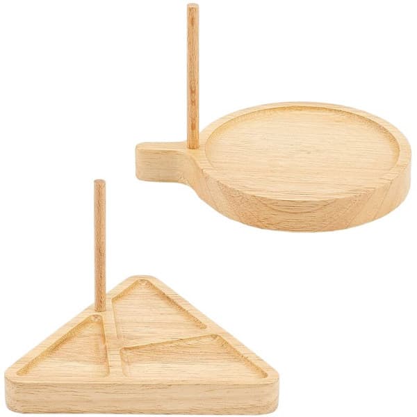 stk treperlebrettsett 2 stiler trippel hjørneperlebrett og flatt rundt perlebrett for DIY