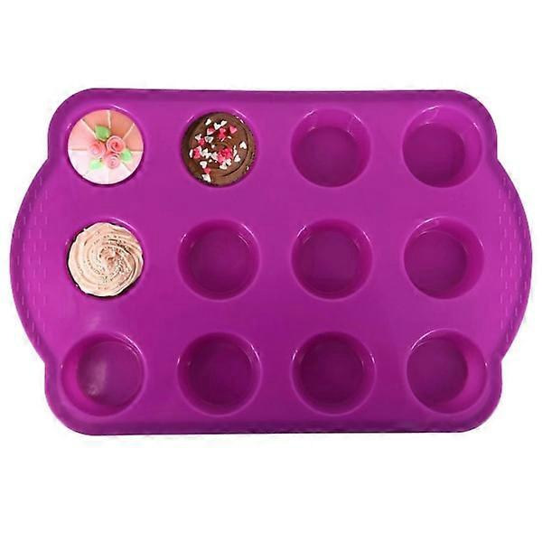 Muffinsform - Minimuffins - Muffinsplåt - Bakform - Muffins Lila