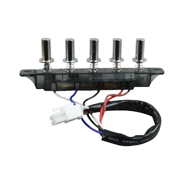 Emhætte Tastatur Switch Emhætte Switch Holdbar Stærk Køkken Husholdningsapparater Køkken Emhætte Trykknap Switch Black 5 Pushbutton