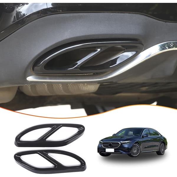 Udstødningsrør i rustfrit stål til Mercedes Benz A/B/C/E/CLA/CLS/GLC/GLE/GLS (sort)