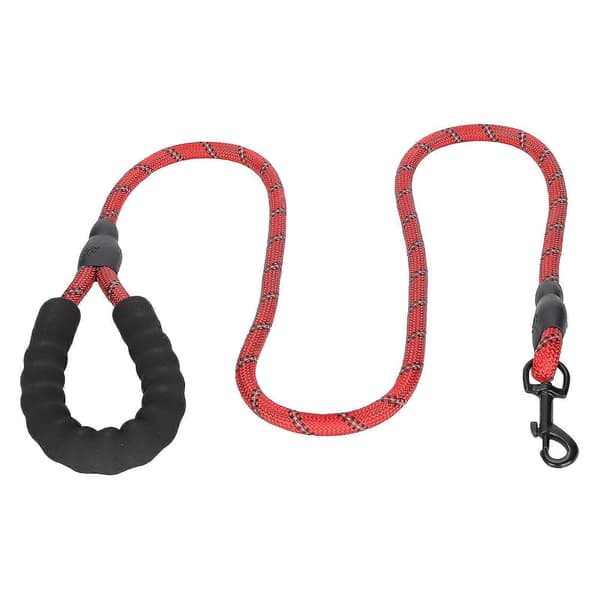 Kraftig Rund Nylon Hundesnor til Mellemstore til Store Racer med Reflekterende Stribe