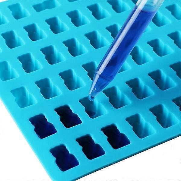 Is/Chokolade/Geleform med 50 vingummibamser inkl. pipette