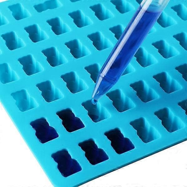 Is-/Sjokolade-/Geleform med 50 gummibjørner inkl. pipette