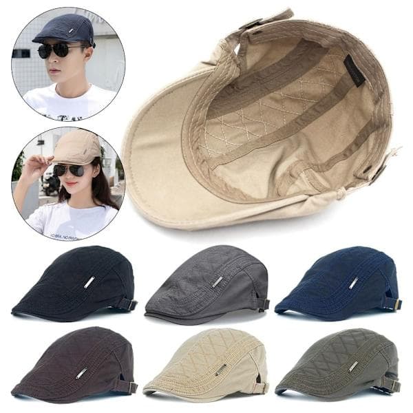 Flat Cap Beret BEIGE - spot salg beige beige
