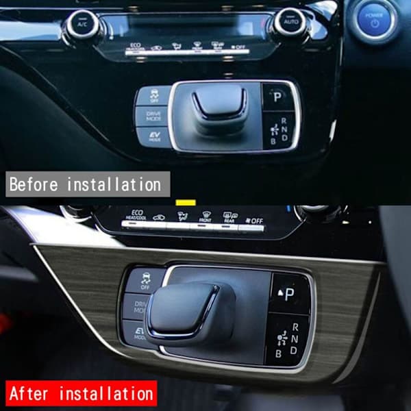 ABS Interiør Bil Gearskifteknop Panel Cover Decal Trim Støbning Auto Styling Dele til Aqua 2021