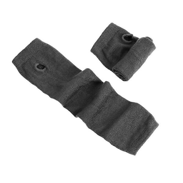 Fingerlösa Handskar Stilren Längd 31cm Vinter Armvärmare Vinteraccessoarer dark grey
