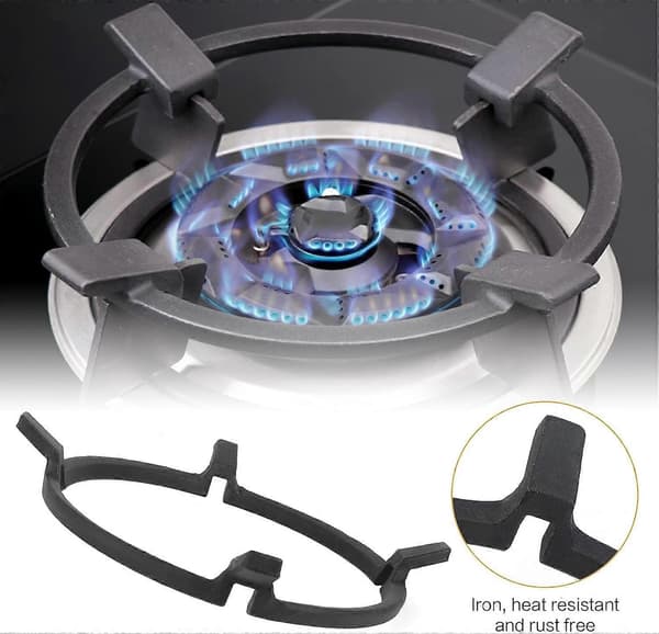 Universal Spisställ, Järnstativ Spisställ Halksäker Wok Ring Pan Stöd Ställ Gjutna Trivets Stödring Spishäll Spis Pan