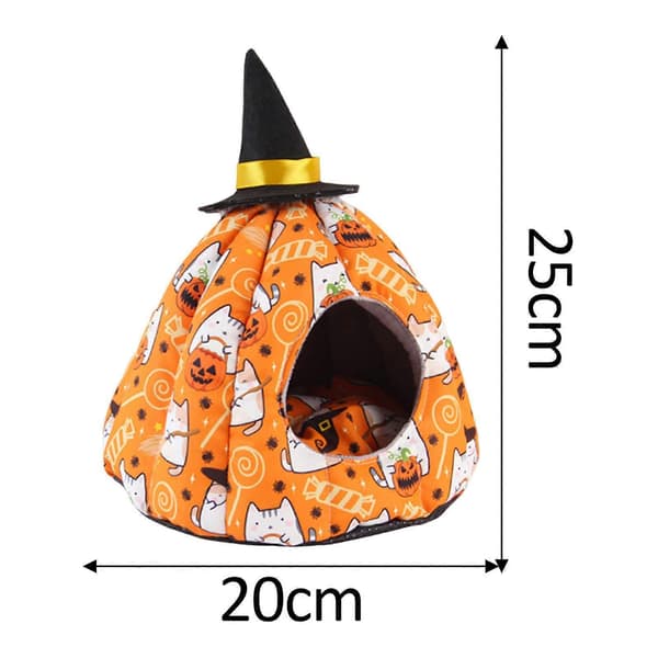 2025 Halloween Pumpa Bo, Bo Hus, Husdjurstillbehör, Mjuk Sovbädd, Tält L