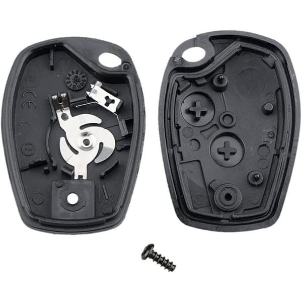 2-knaps nøglehus - Pakke med 2 - Plastik - Bladløs - Renault Dacia - 8,2x2,7 mm