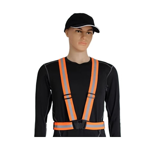 Sort Reflekterende Sele - Praktisk Reflekterende Vest til Maksimal Synlighed Black