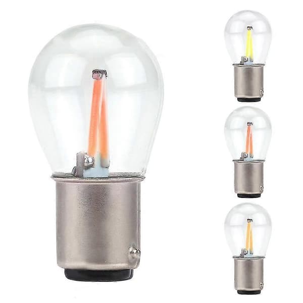 BAY15D 1157 12V LED Bilbremse Bakgear Blinklys Super Lys Pære Blue