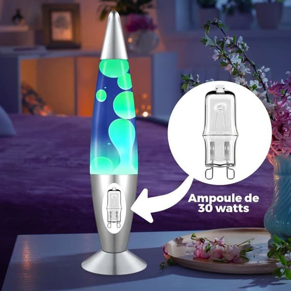 G9 30W glödlampor, 2-pack för 16-tums lavalampa, enkelt byte, varm atmosfär