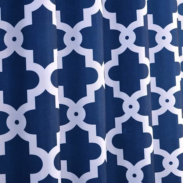 Geometriskt Mönstrad Duschdraperi, Mögelresistent och Vattentätt i Polyestertyg för Badrum.