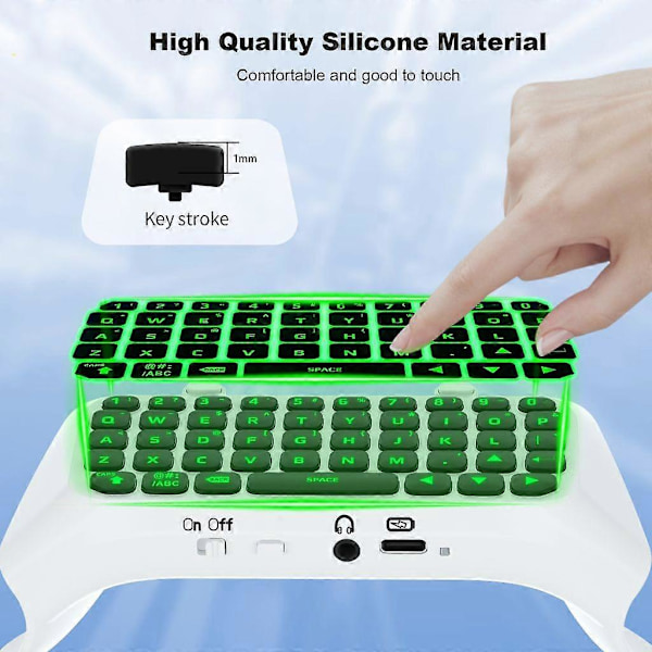 Tastatur til Playstation5 Edge Controller Trådløs Chatpad til PS5 Edge Chatpad Black